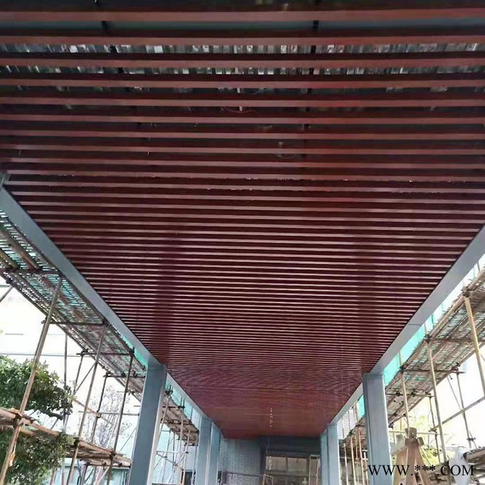 木纹装饰铝方通 铝天花吊顶铝型材 四方管型材铝方通图2