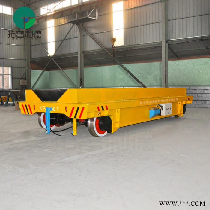 新利德KPJ载重电动平板搬运车铝板卷筒转运车铝板称重车 大型轨道平板车 载重电动平车图2