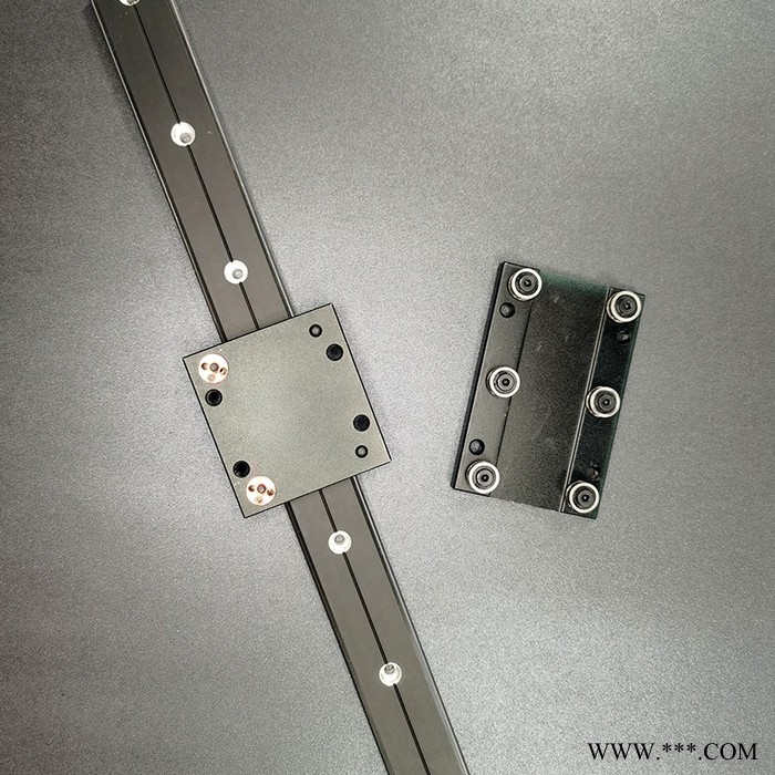 直线导轨 外置双轴心 WGR 50-100木工机械光轴铝型材滑轨滚轮滑块图2