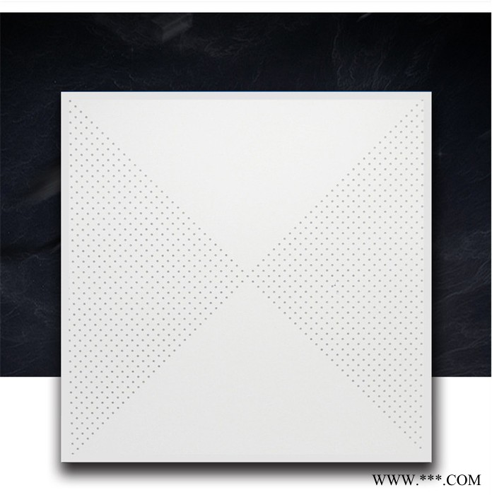 广东全孔铝扣板 吸音天花板 冲孔无纺布吸音铝板 工程微孔铝扣板天花图4