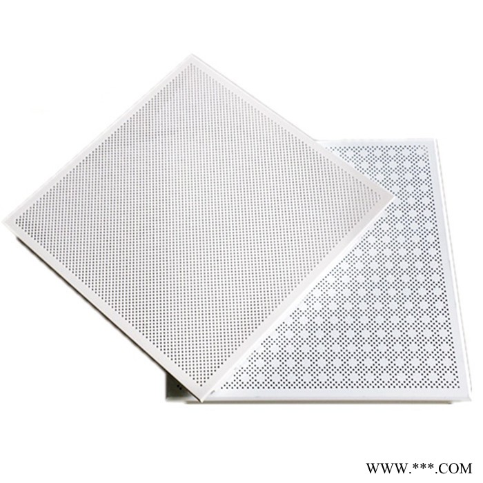 广东全孔铝扣板 吸音天花板 冲孔无纺布吸音铝板 工程微孔铝扣板天花图3