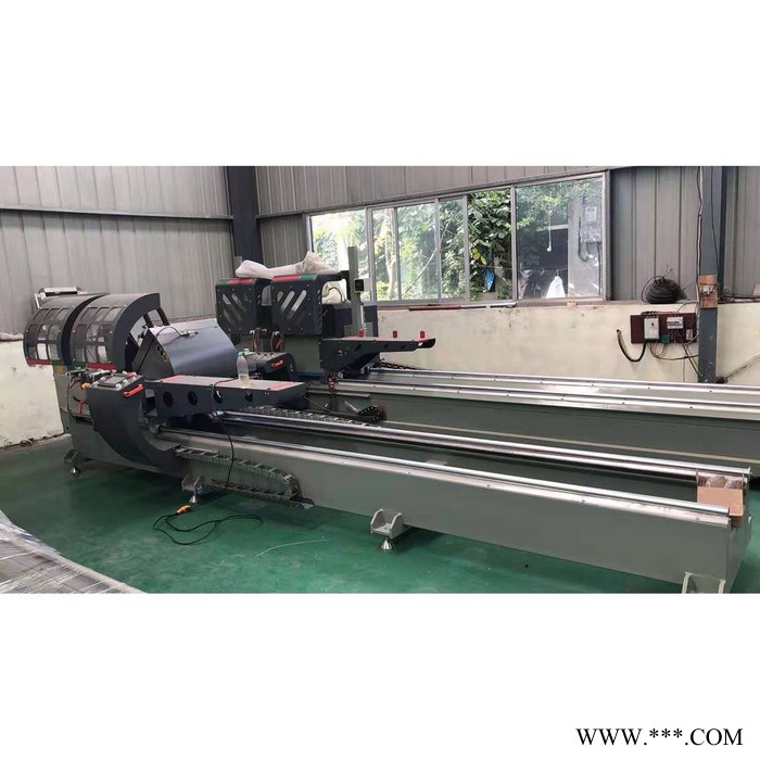 威格特 断桥铝门窗加工设备 铝型材数控双头精密切割锯 厂家供应图2