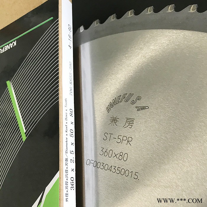 兼房锯片 冷锯 不锈钢  铝型材 钢管 方棒 铝锯片 钨钢锯片ST-5PR 360*2.5*50*80图2