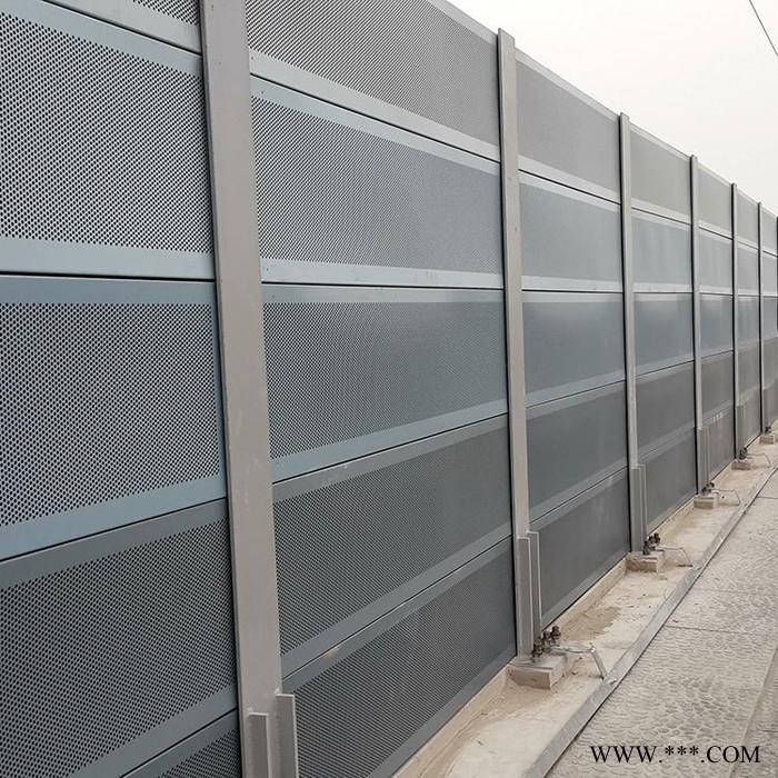 百瑞 量大从优 高速公路金属百叶孔声屏障 景观台隔音屏障 墙铝板吸音图5