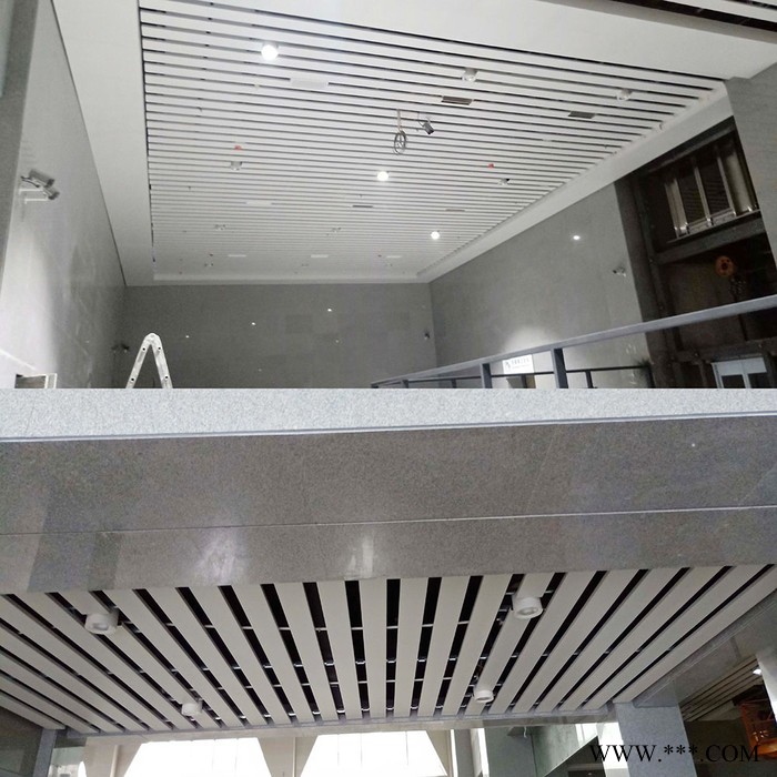 粤艺佰150宽铝条形扣板售票厅吊顶，高铁站台吊顶200宽条形铝板天花定制图6