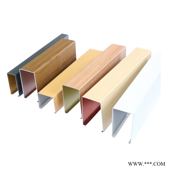 【广州豪顶】造型铝方通吊顶U型木纹铝方通 室内铝型材吊顶材料造型铝方通图5