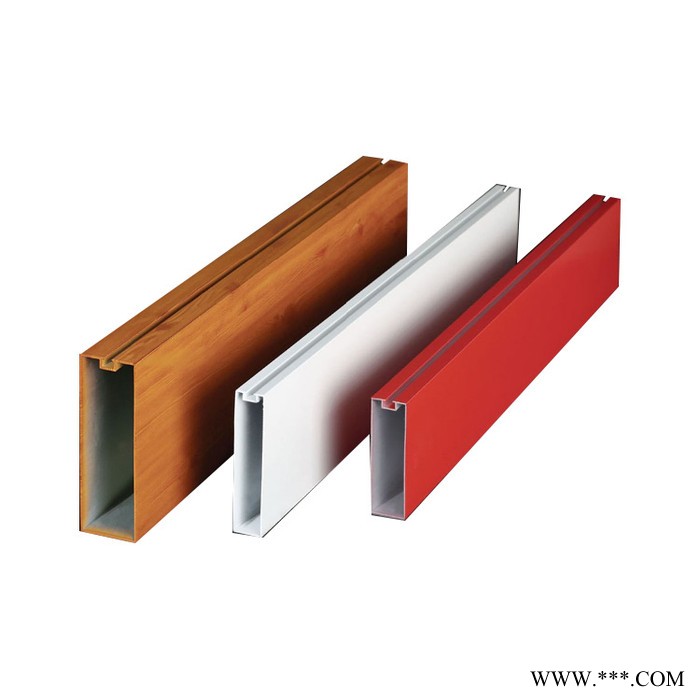 【广州豪顶】造型铝方通吊顶U型木纹铝方通 室内铝型材吊顶材料造型铝方通图2