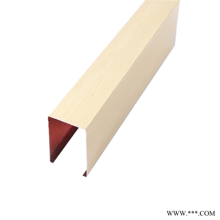 【广州豪顶】造型铝方通吊顶U型木纹铝方通 室内铝型材吊顶材料造型铝方通图3