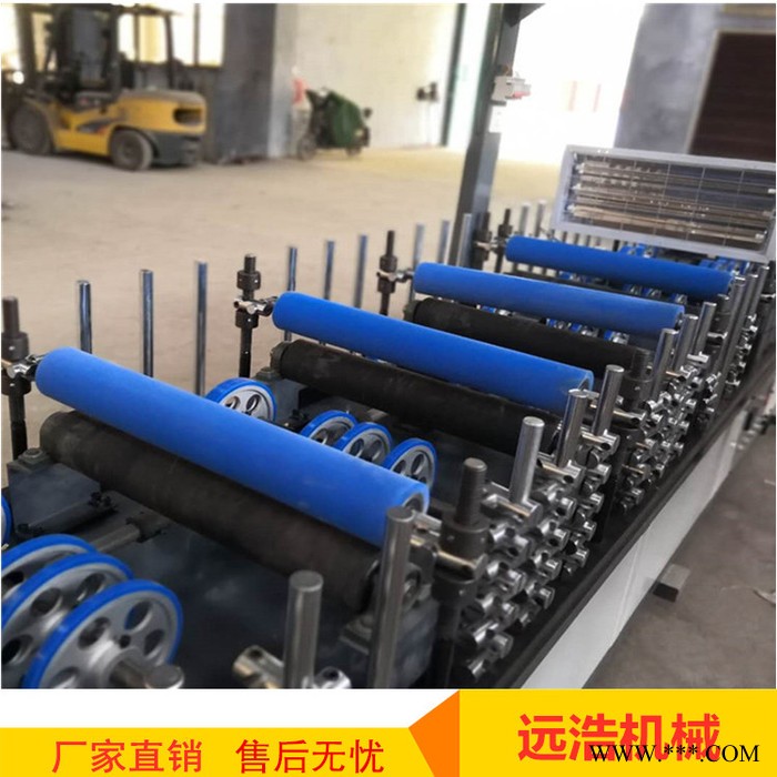 远浩 650集成墙板包覆机 热胶木皮包覆机 铝型材线条包覆机图3