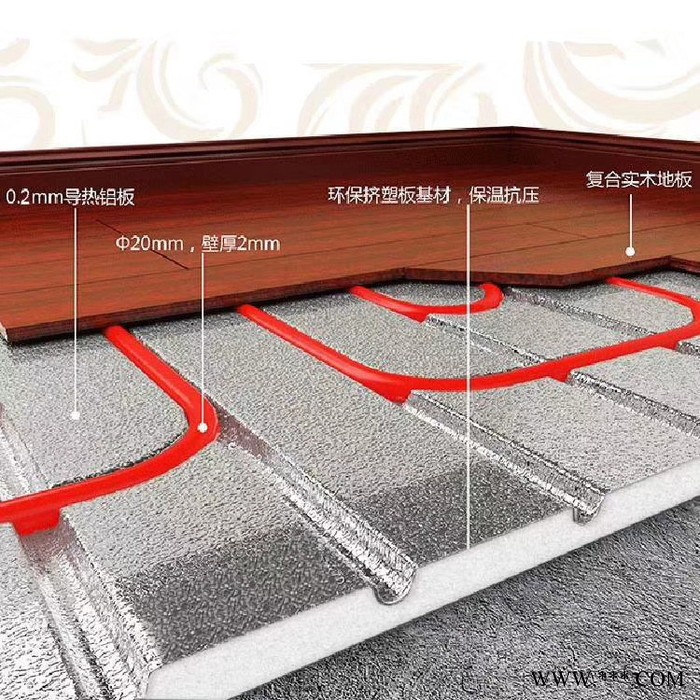 【昊邦** 铝板挤塑模块 干式地暖模块 水暖模块 地暖模块 挤塑地暖模块图5