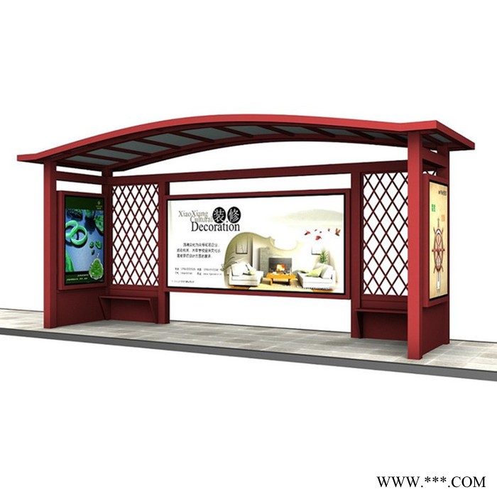 宿迁铭杨  铝型材候车亭灯箱 可根据客户的需求定做  量大价优图3