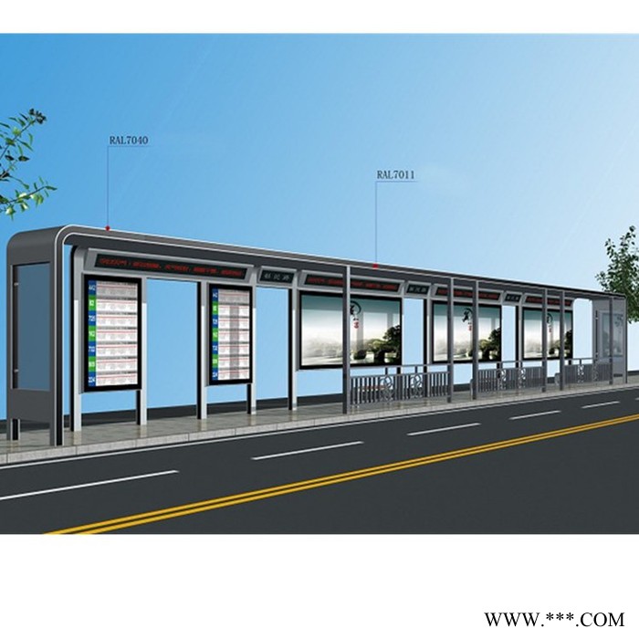 宿迁铭杨  铝型材候车亭灯箱 可根据客户的需求定做  量大价优图7