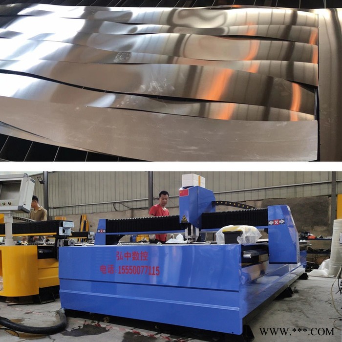 弘中数控保温铝板数控下料机供应 数控弯头自动下料机 裁板滚圆压边机图6