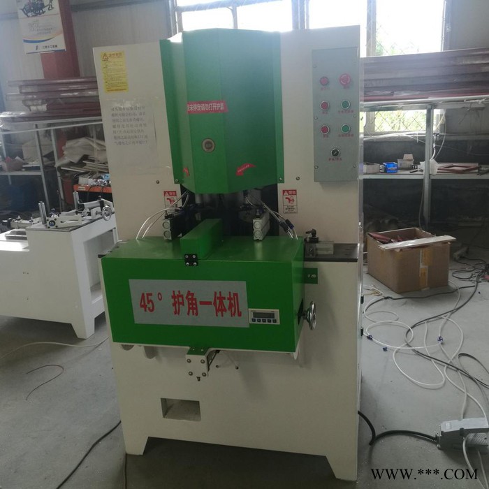 供应FJ-350 45度双头锯 型材切割机 橱柜门边框切割机 铝型材切割机 全铝家具型材切割机。图6