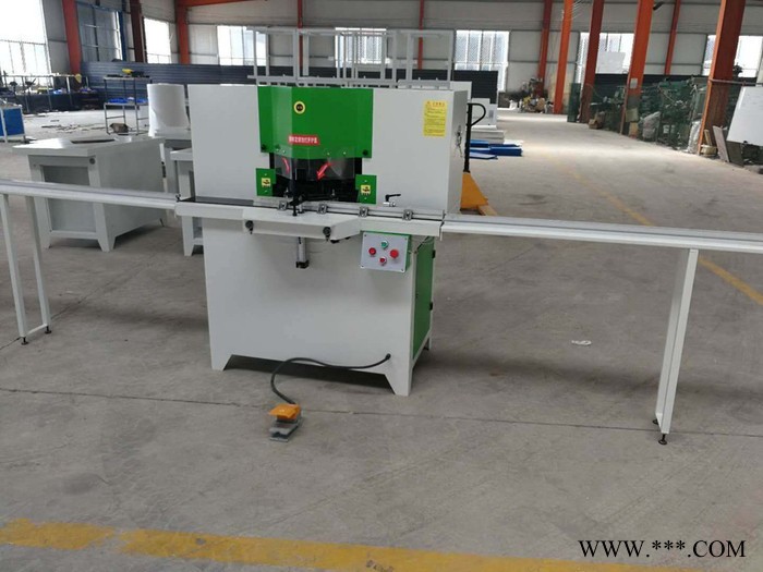 供应FJ-350 45度双头锯 型材切割机 橱柜门边框切割机 铝型材切割机 全铝家具型材切割机。图7