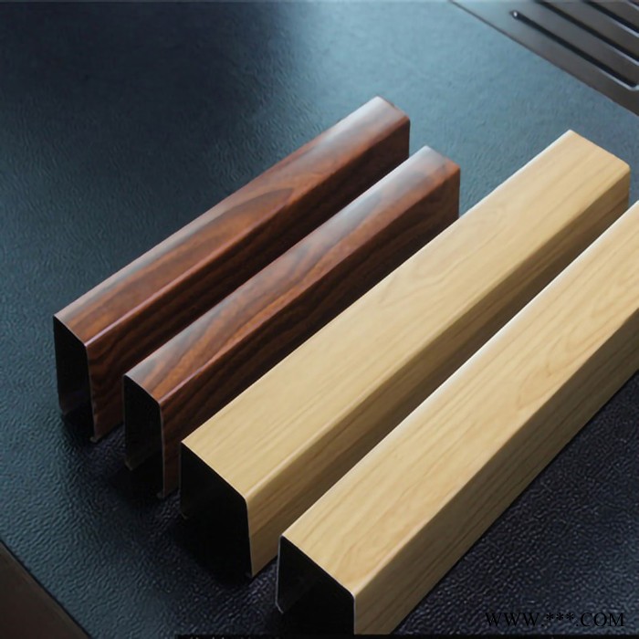 成轩铝方管木纹铝方通 规格齐全铝型材可加工定制颜色图3