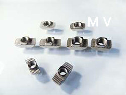 沃萱 T型螺母块 弹性螺母块 法兰螺母块 方形螺母块 工业铝型材价格  铝合金型材  非标件型材 铝型材生产厂家图5