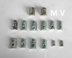 沃萱 T型螺母块 弹性螺母块 法兰螺母块 方形螺母块 工业铝型材价格  铝合金型材  非标件型材 铝型材生产厂家图2