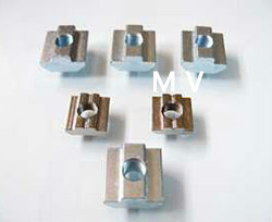 沃萱 T型螺母块 弹性螺母块 法兰螺母块 方形螺母块 工业铝型材价格  铝合金型材  非标件型材 铝型材生产厂家图3