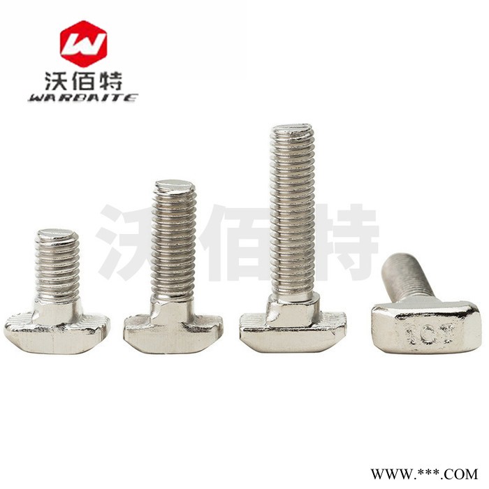 304不锈钢 欧标T型螺丝 铝型材配件配套螺栓 T型螺栓 20型30型40型45图3