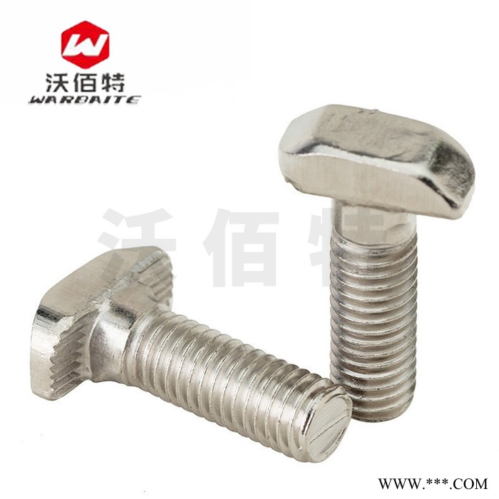 304不锈钢 欧标T型螺丝 铝型材配件配套螺栓 T型螺栓 20型30型40型45图2