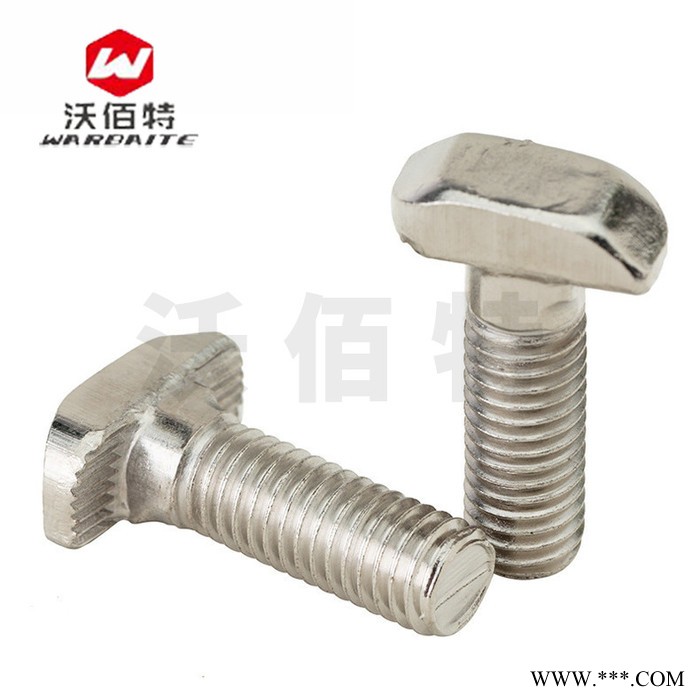 304不锈钢 欧标T型螺丝 铝型材配件配套螺栓 T型螺栓 20型30型40型45图4