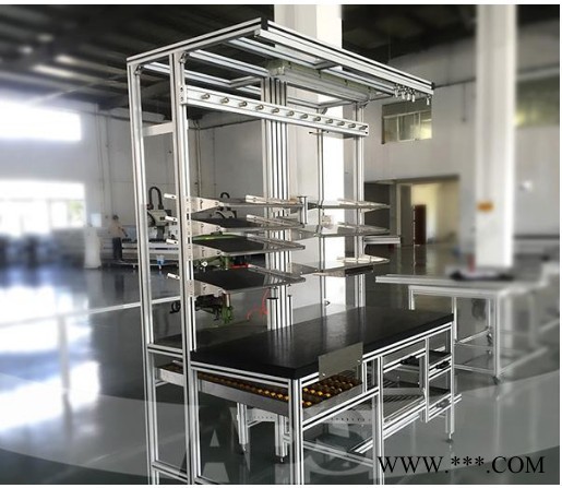庭轩 防静电操作台 铝型材组装防静电工作台桌子 防静电工作台 铝型材组装 实力厂家直供图6