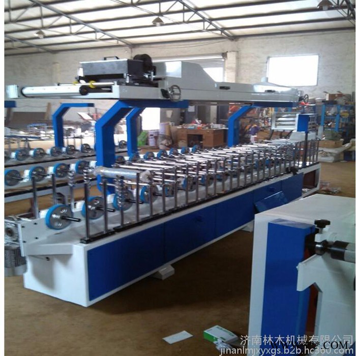 林木BF-300 冷胶包覆机线条贴膜机铝型材贴膜机厂家大促销图4