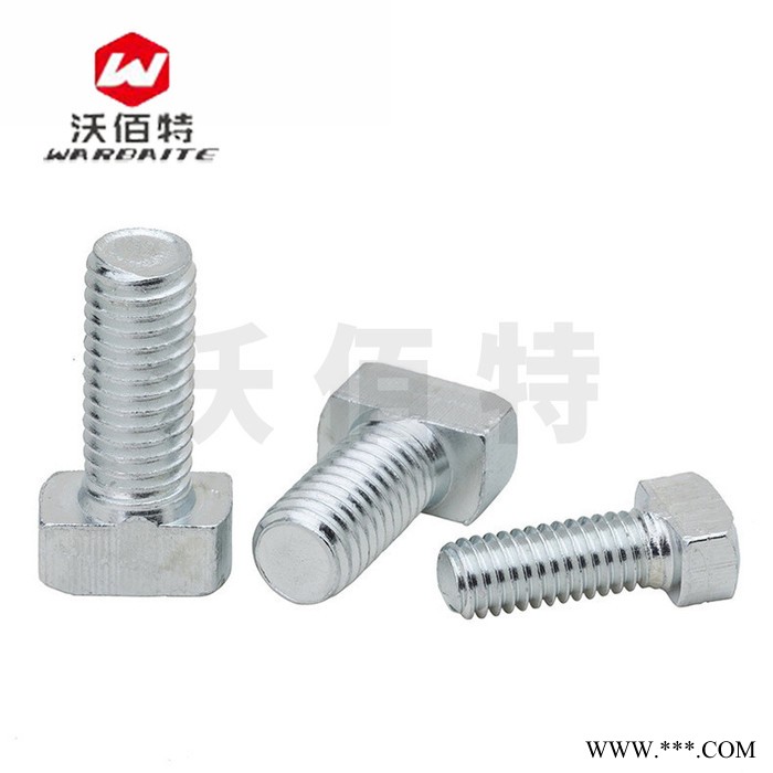 国标T型螺栓 锤头螺丝 工业铝型材配件螺杆连接件 30/40 M6 M8图4