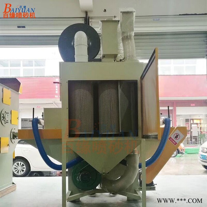 温州百缘平面输送式自动喷砂机乐清BY2460-6A小型通过式喷砂机 瑞安铝型材自动喷沙设备图5