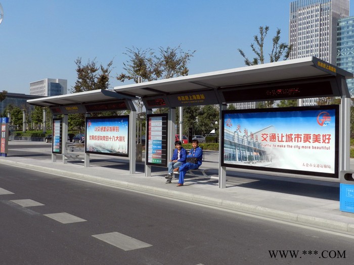 【江苏飞通】铝型材候车亭定制 铝型材公交站台灯箱 制作型材候车亭图8