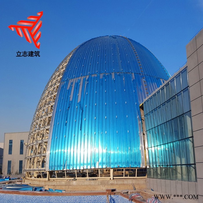 0.7mm厚铝镁锰板 高铁站65-430直立锁边金属屋面板 氟碳漆铝板图3