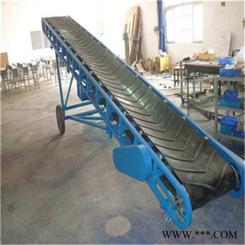 按图纸铝型材皮带输送机 六九重工格挡式带式输送机图4