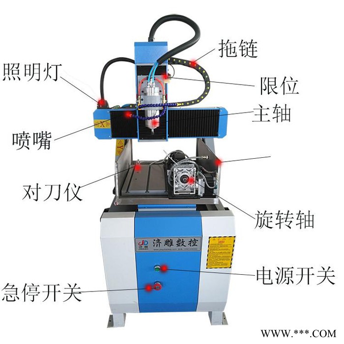 数控金属铝板刻字机金属雕铣机图3