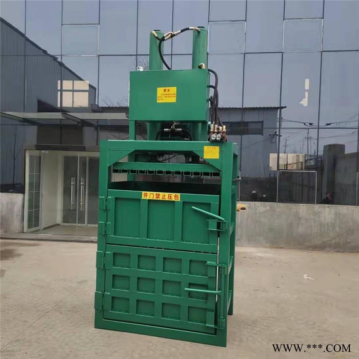 废旧生活垃圾压块机   200升油漆桶压扁机价格   铝型材边角料压块机视频图4
