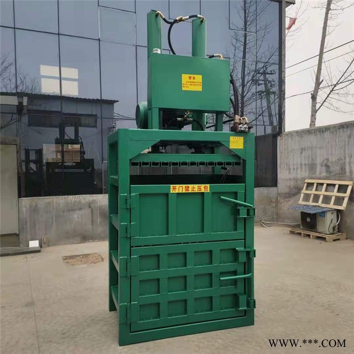 废旧生活垃圾压块机   200升油漆桶压扁机价格   铝型材边角料压块机视频图7