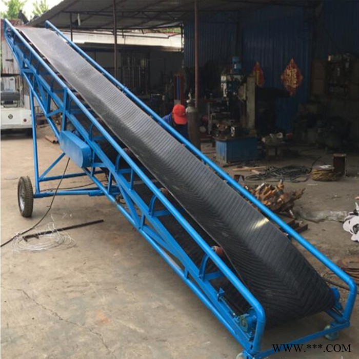 专业定制爬坡皮带机 正丰机械铝型材挡边传送上料机图4