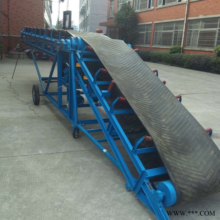 专业定制爬坡皮带机 正丰机械铝型材挡边传送上料机图3