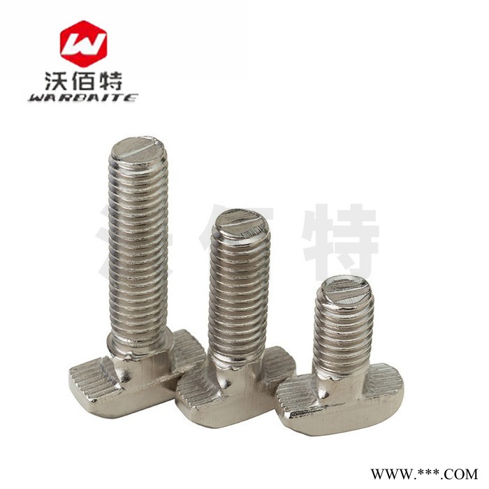 欧标T型螺丝 t形锤头螺栓 铝型材配件20/30/40/45型 304不锈钢 镍图2