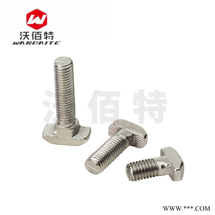 欧标T型螺丝 t形锤头螺栓 铝型材配件20/30/40/45型 304不锈钢 镍图4