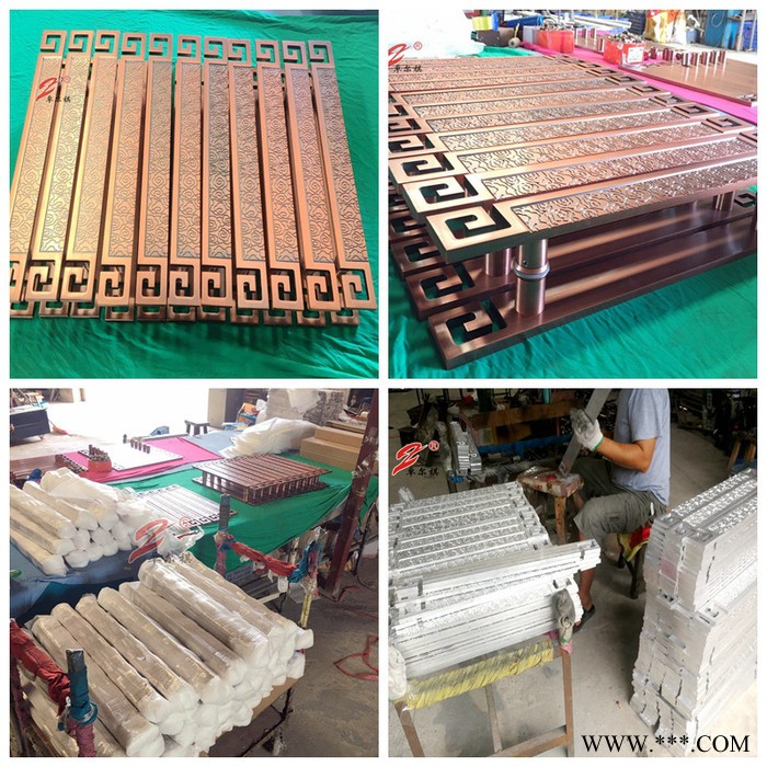 厂家定制豪华铝板雕刻把手复古门把手酒店别墅门面把手 豪华门把手 玻璃门拉手铝板拉手图3