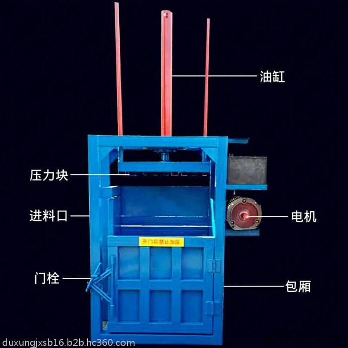 半自动废金属废铝压块机 废品压包机价格 铝型材下脚料打包机图片图3