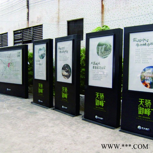标识标牌 广告标识牌 铝型材宣传栏 立牌 导示牌 指示牌 宣传栏图4
