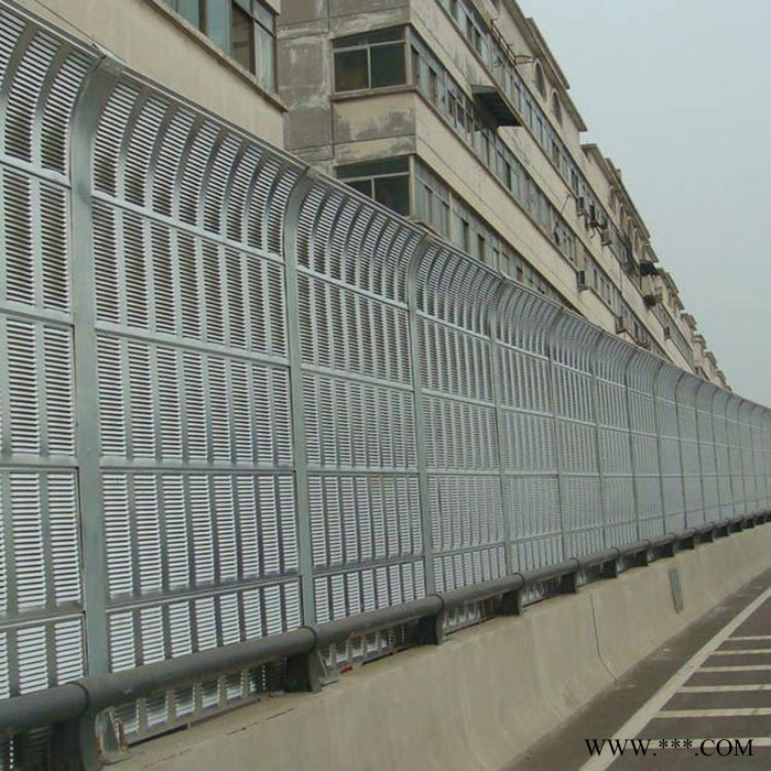 百瑞 量大从优 高速公路金属百叶孔声屏障 景观台隔音屏障墙铝板吸音图2