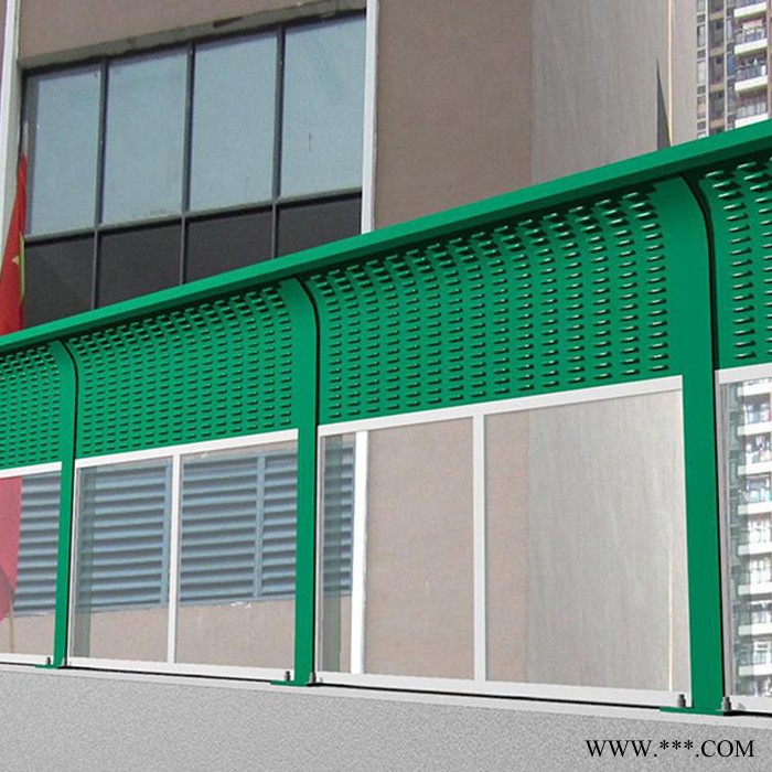 百瑞 量大从优 高速公路金属百叶孔声屏障 景观台隔音屏障墙铝板吸音图3