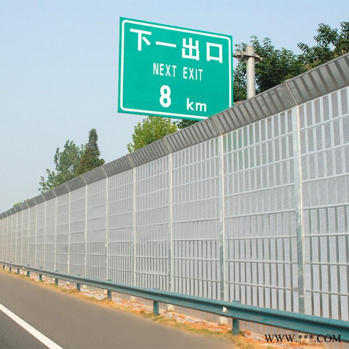 百瑞 量大从优 高速公路金属百叶孔声屏障 景观台隔音屏障墙铝板吸音图4