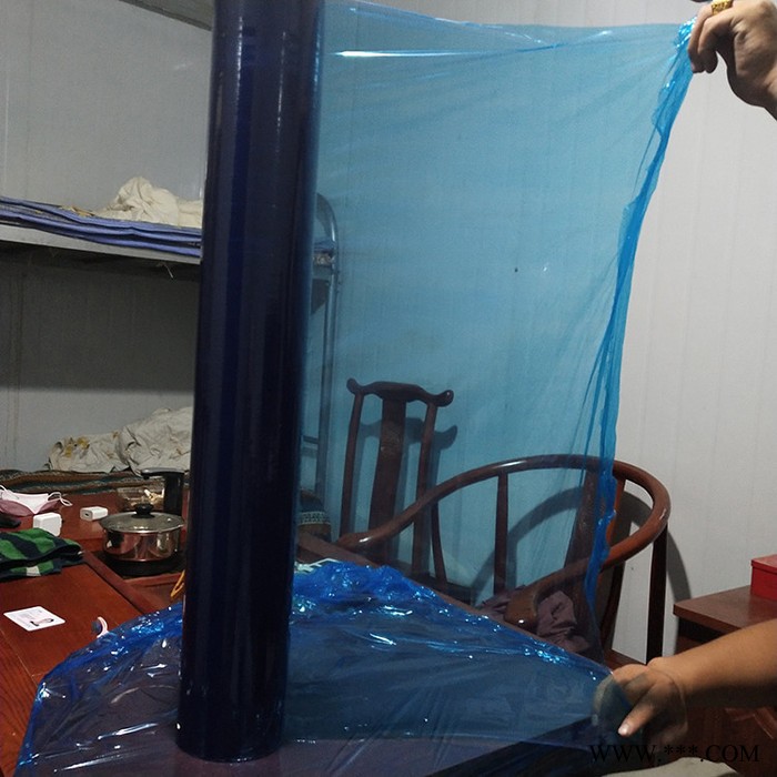 pvc沙发膜 床垫膜pvc静电膜铝材保护膜 门窗pvc专用保护膜pvc铝板保护膜 **蓝色保护膜图5
