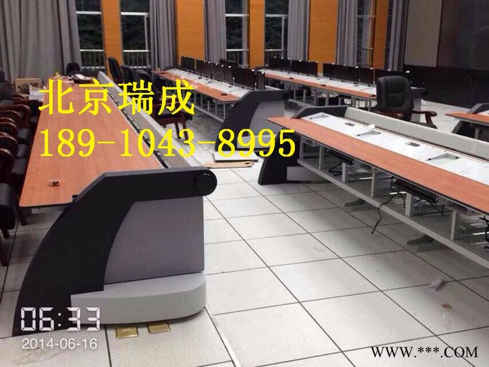 监控台 操作台带铝型材 可挂显示器监控操作台指挥中心公共安全图8