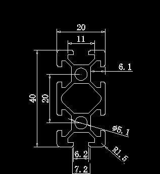 工业铝型材20*40图3