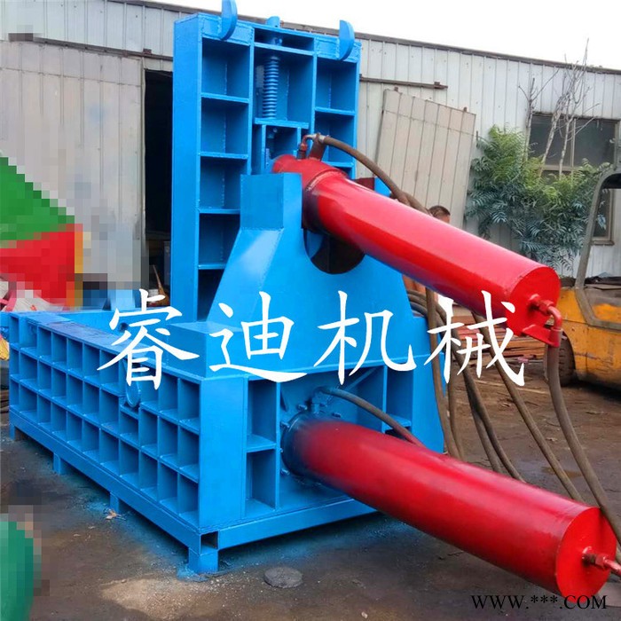 睿迪牌金属压块机 卧式160铝型材液压打包机 金属切削挤压机图7